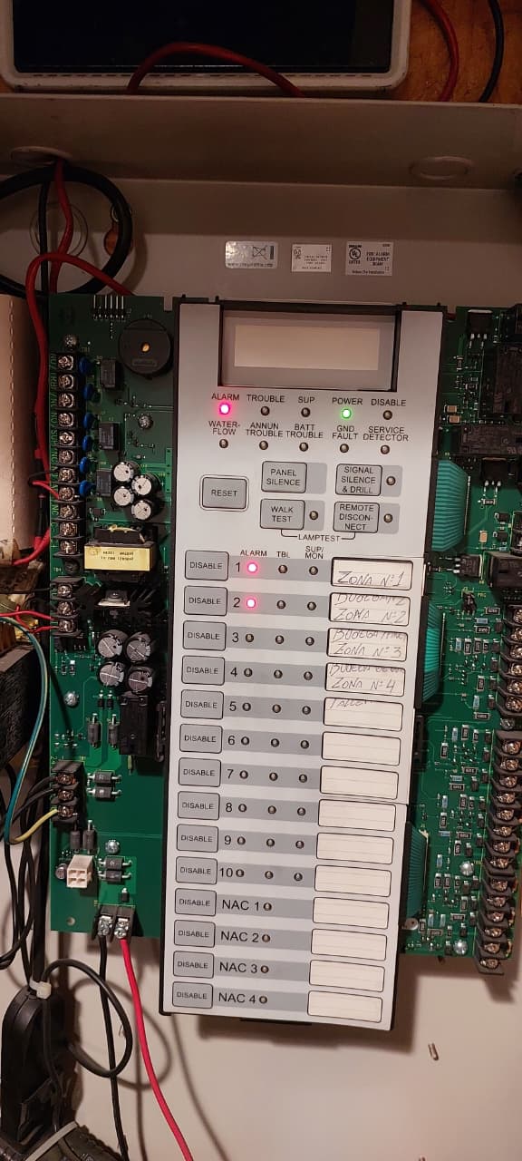 Sistema de alarma activo